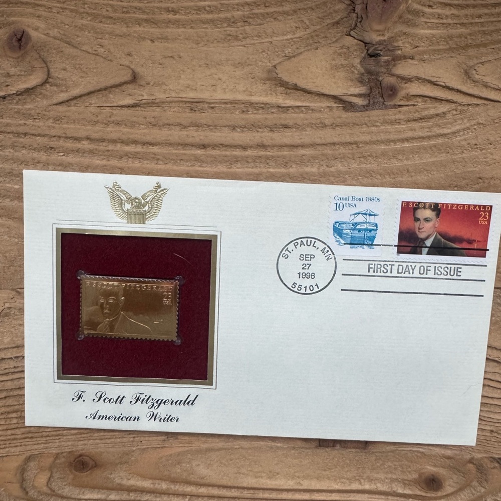 F. Scott Fitzgerald First Day Cover with Stamp
